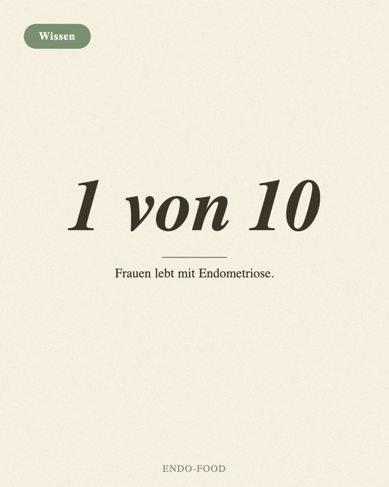 1 von 10 Frauen lebt mit Endometriose